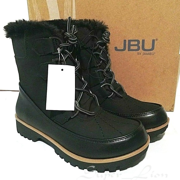 JBU Shoes - JBU by Jambu Northgate Waterproof Winter Boots Fur Insulated Snow Boots Black